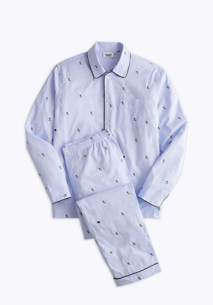 SLEEPY JONES | Henry Pajama Set in Black Sheep - [product-type]